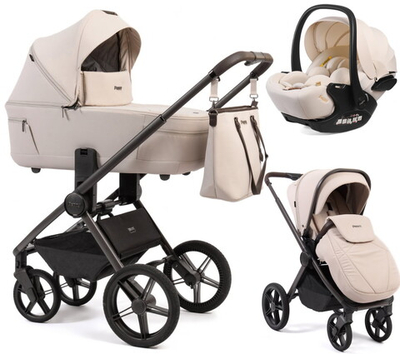 Детская коляска Peppy Monaco Thermo 3 в 1 с автокреслом Verona Beige Beige