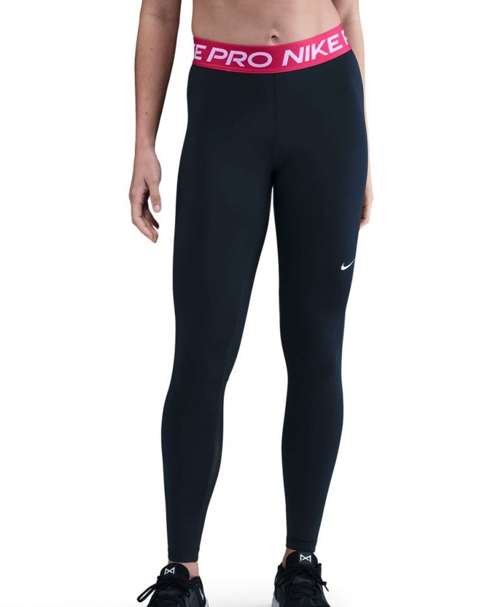 Женские леггинсы Nike Pro 365 Tight - black/rush pink/white