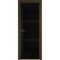 Алюминиевая дверь 3AХ деорэ стекло чёрный триплекс