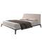 Кровать Angel Cerda 7155 из серой ткани