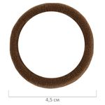 Резинки для волос НАБОР 6 шт., мягкие, большие, чёрный, коричневый, бежевый, MONTE VITA, 457045