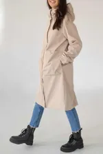 Плащ ko-ko-ko женский непромокаемый бежевый