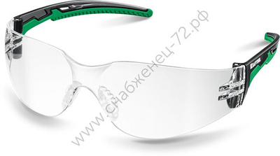 KRAFTOOL PULSAR прозрачные, увеличенная линза устойчивая к запотеванию, открытого типа, панорамные, защитные очки (110460)