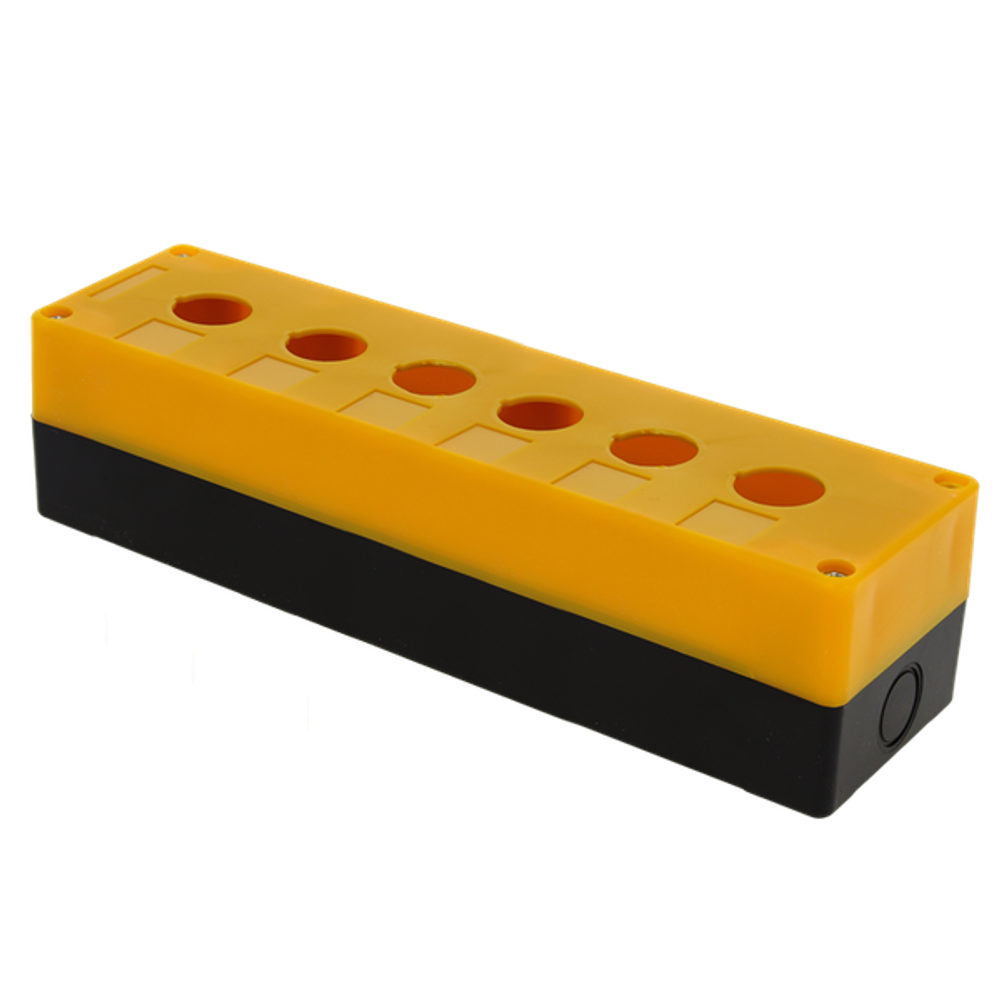 Корпус КП106 пластиковый 6 кнопок желтый EKF PROxima