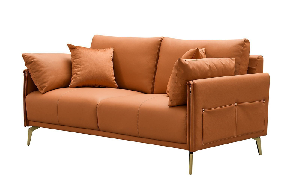 Диван CALIFORNIA NAPPA SF002 (2-х местный) коричневый 6606