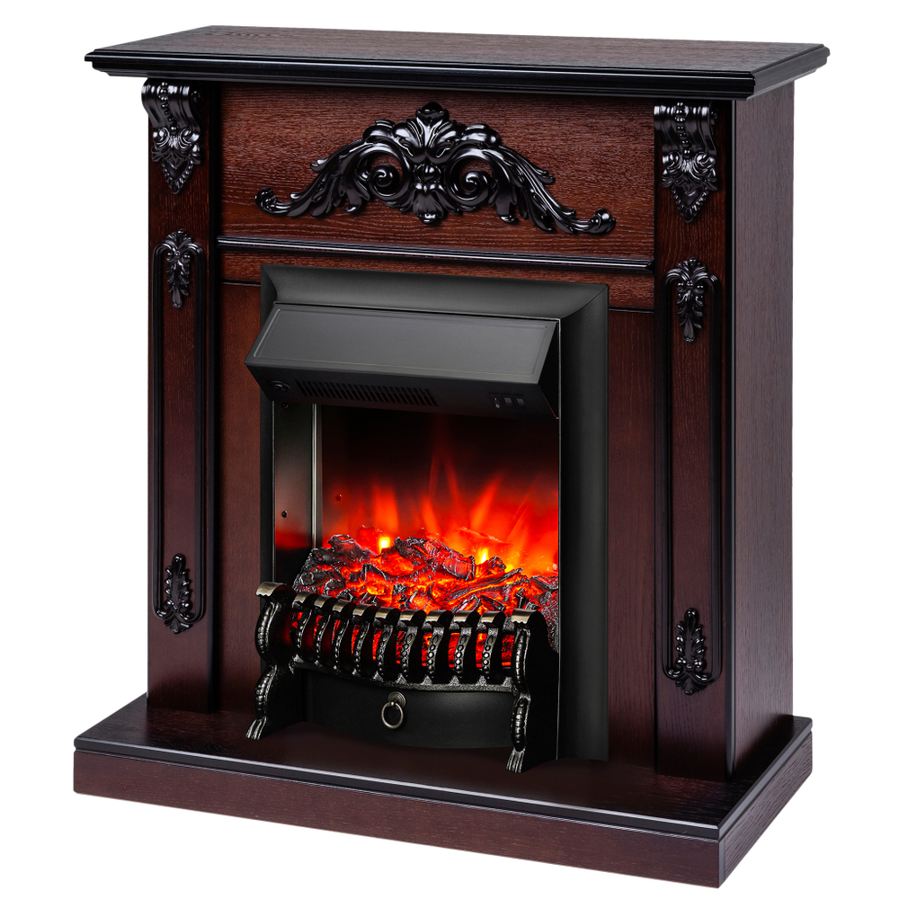 Каминокомплект Real Flame Anita AO с очагом Fobos Lux Black (без пульта)