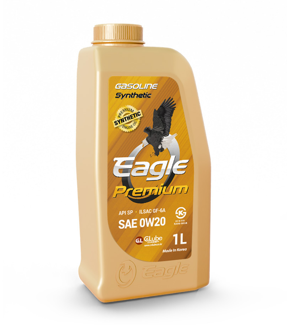 Моторное масло EAGLE PREMIUM Gasoline 100% SYN. 0W20 API SP  1л