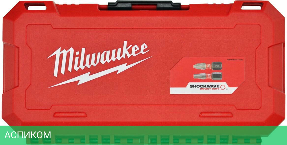 Набор бит Milwaukee Shockwave 56шт в пластиковом кейсе (4932492006)