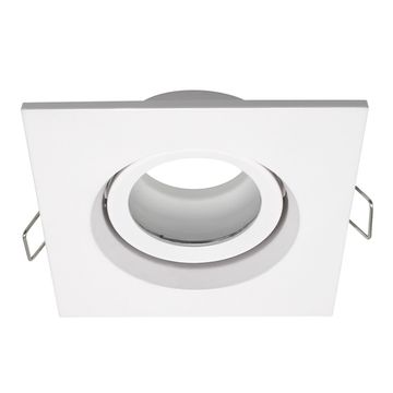 ST255.518.01 Св-к встр. Белый GU10 1*50W  IP65 L96xW96xH45 220V Без ламп Встраиваемые светильники