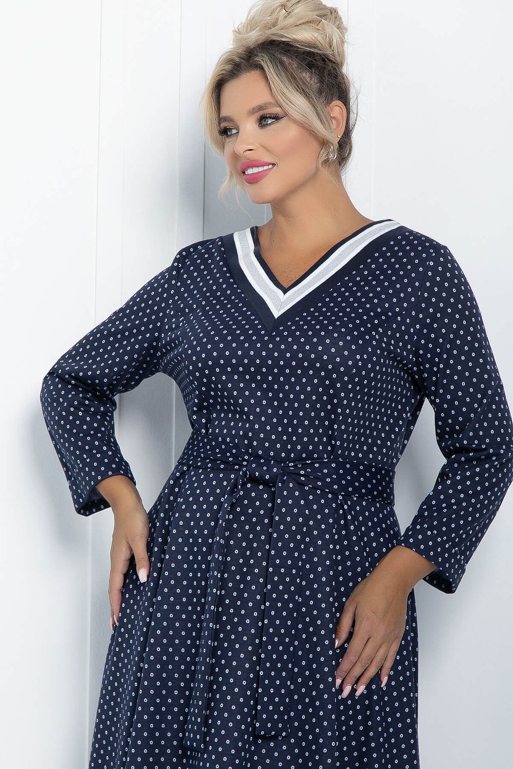 Платье Осенняя история (синее) П11227 LT Collection