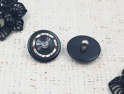 Пуговица костюмная, d 2,2 см, чёрный