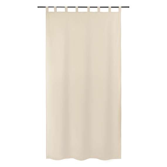 Штора из хлопка базовая бежевого цвета из коллекции essential, 150х290 см