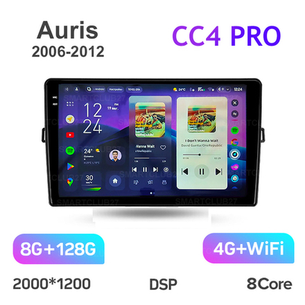 Teyes CC4 Pro 9"для Toyota Auris 2006-2012