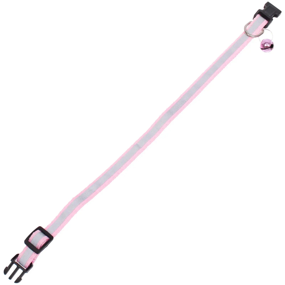 Ошейник с колокольчиком 1*19-32см «Zoo City-Примула» микс цветов (минивложение 12шт)✦