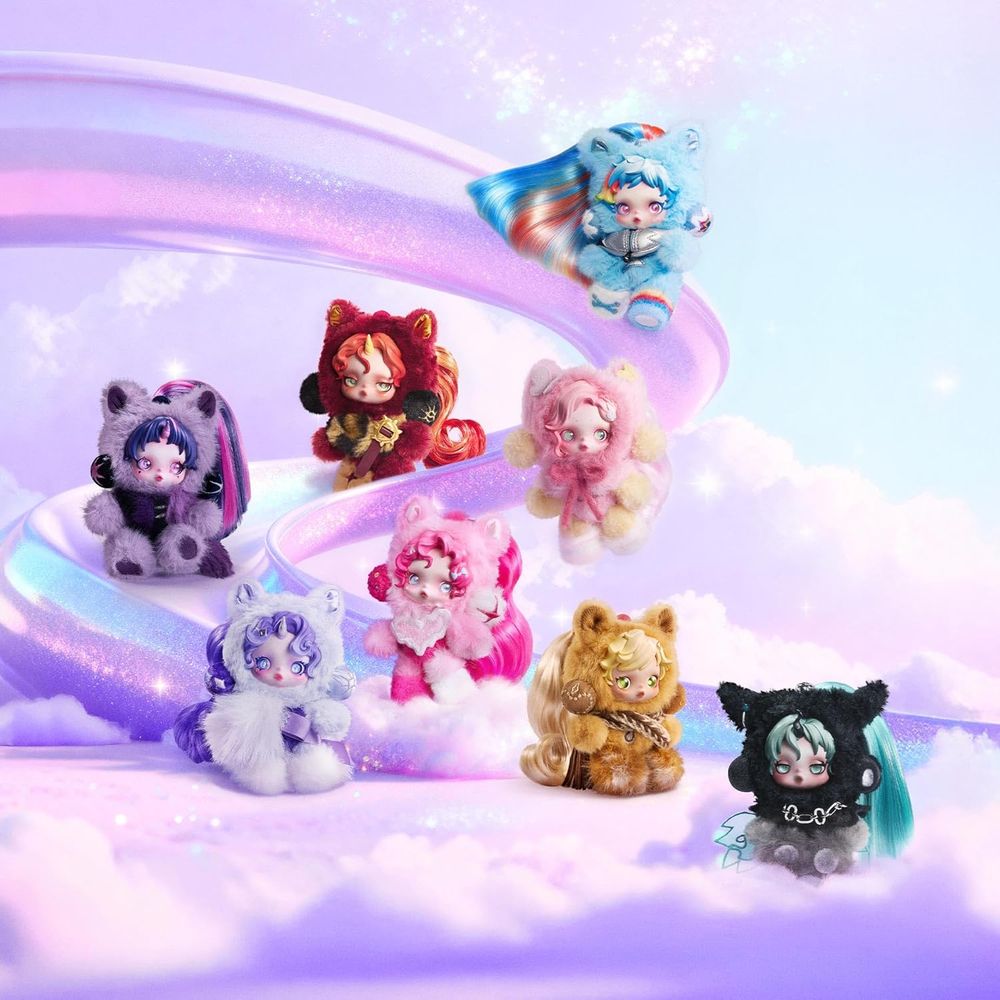 Рандомный брелок Blind Box Pop Mart Skullpanda My Little Pony Series Vinyl Plush Keychains