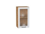 Шкаф верхний с 1-ой остекленной дверцей Ницца
