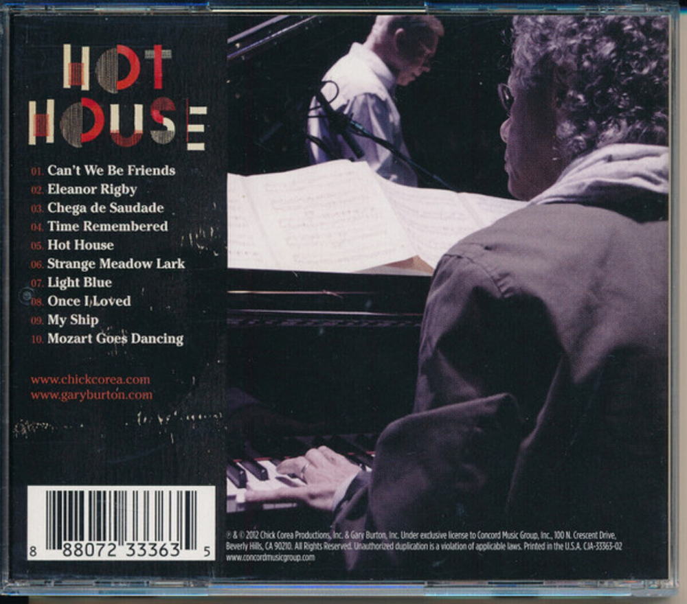 Chick Corea & Gary Burton / Hot House (CD)