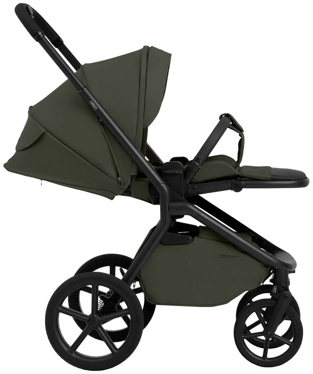 Коляска 4 в 1 Sweet Baby SBL Orso New + автокресло Elegante Plus с базой i-Size ISOFIX DK780 New Dark Green