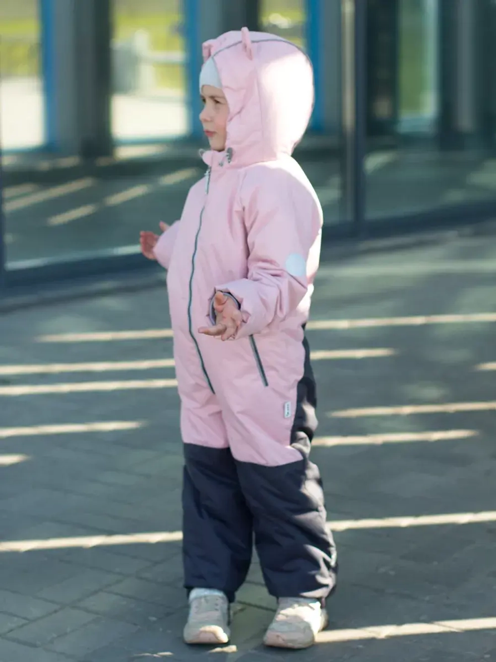 Комбинезон демисезонный с ушками