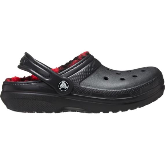 Crocs Classic Lined Buffalo Check Clog 'Black Red'