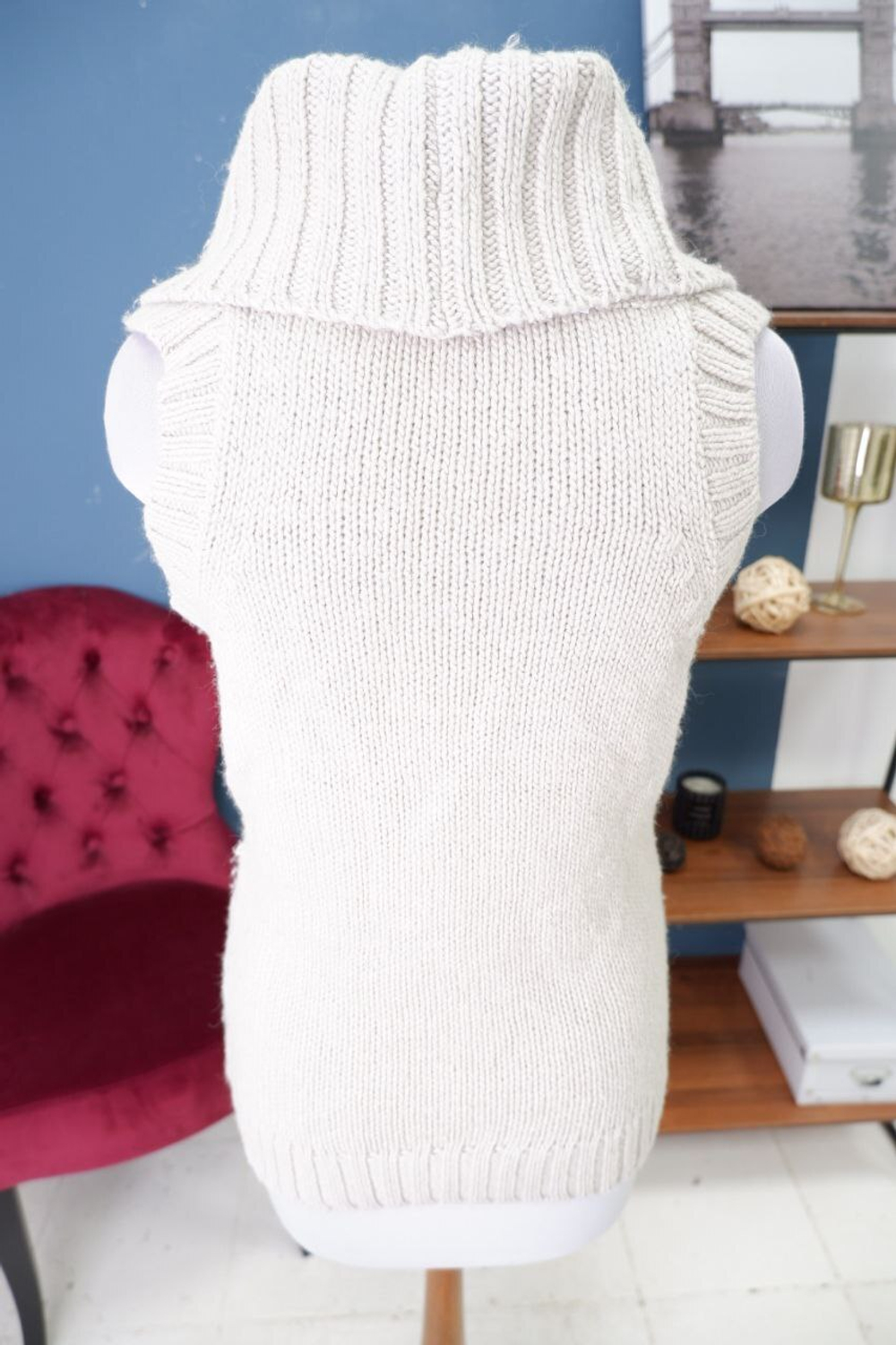 Свитер Cop.Copine без рукавов с шерстью 44-46 размер