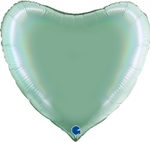 Gr (36''/91 см) Сердце, Тиффани, Голография, 1 шт.