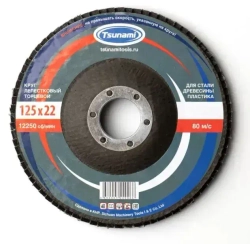 Круг лепестковый торцевой 125 x 9 x 22.2; P60