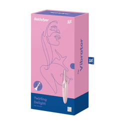 Перезаряжаемый точечный вибромассажер Satisfyer Twirling Delight, ягодный