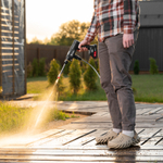 Моечная машина высокого давления аккумуляторная А-21-02, 40 бар, 4 л/мин, Li-ion 21 В, 2 акк.// MTX