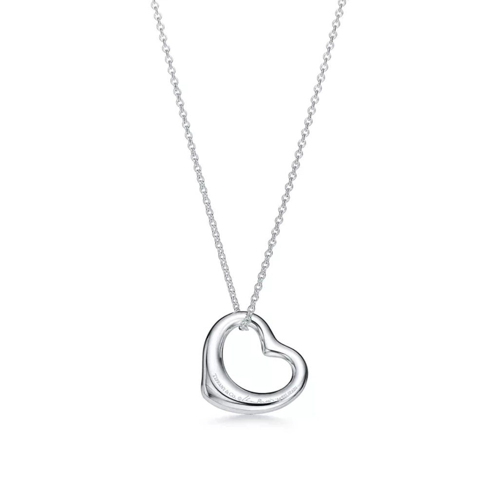 Подвеска из серебра 925, Tiffany 💠Open heart 22 mm. В наличии