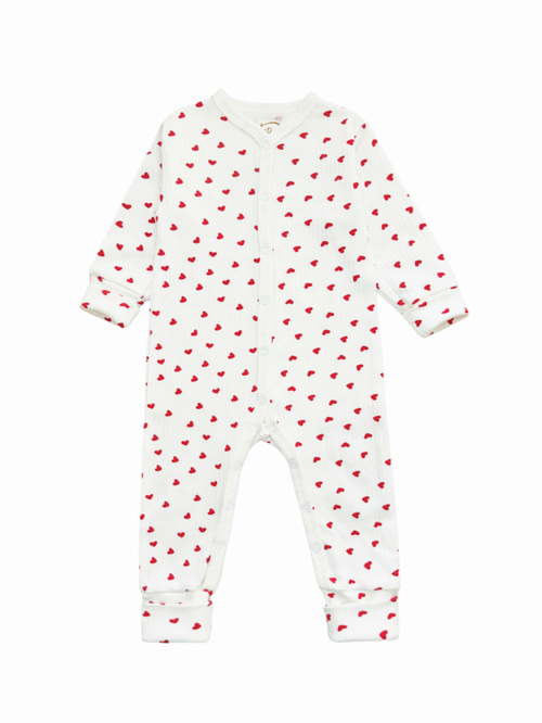 Комбинезон Sleep Сердечки (лапшичка) 68;74