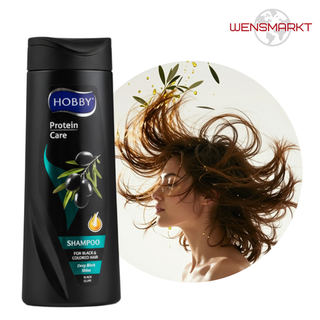 Шампунь HOBBY Prot Black Olive для поврежденных волос, 500 мл, Турция