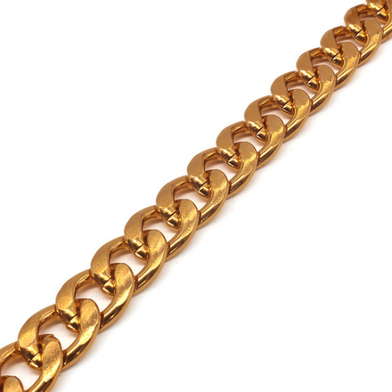 Цепь алюминиевая 20мм*13,5мм,  (золото; , КИТАЙ)