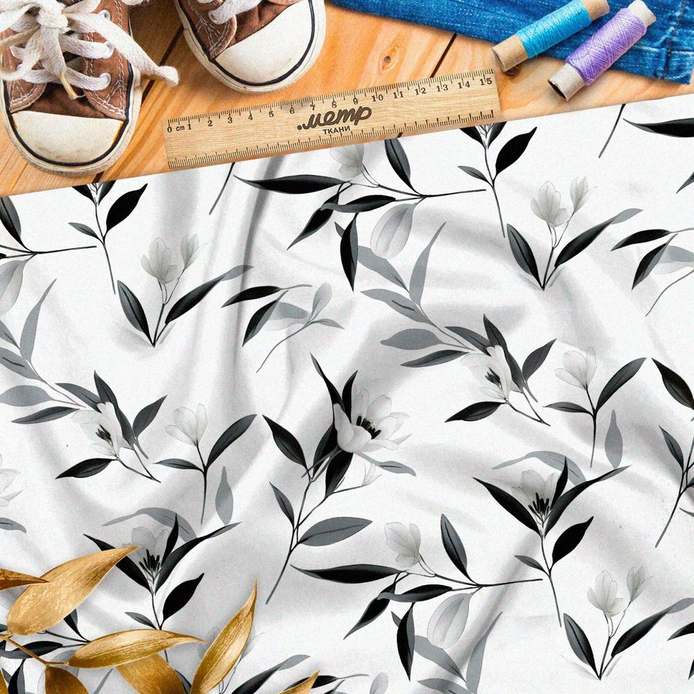 Ткань Барби спокойная цветочная мелодия