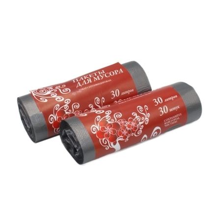 Мешки мусорные в рулонах 30 л 50х60 см 8 мкм Ёлка (30/3000шт)