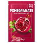 Маска тканевая с экстрактом граната The Saem Natural Pomegranate Mask Sheet, 21 мл
