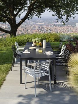 Стул пластиковый Doga Bistrot антрацит Nardi Италия