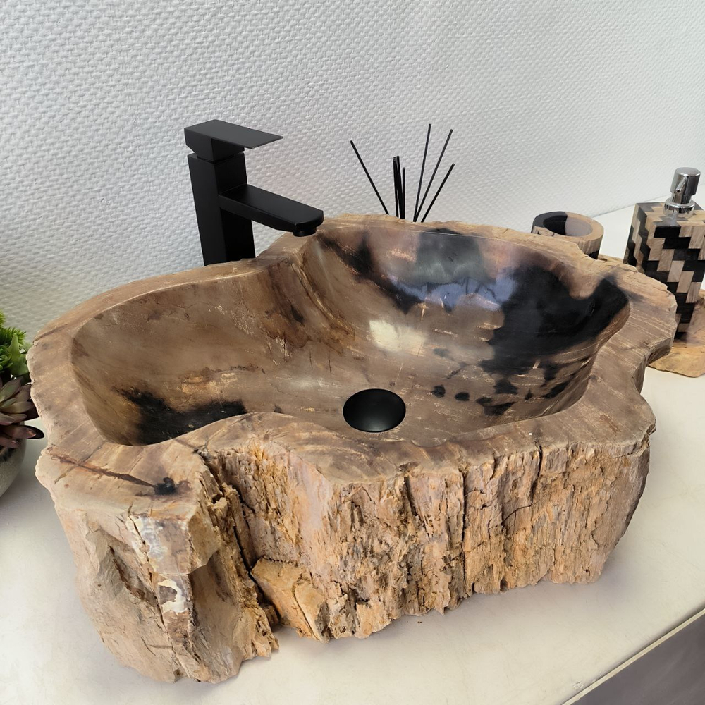 Раковина из окаменелого дерева OD-62408 58*47*17