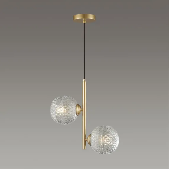 5292/2 MODERNI LN23 000 матовое золото Светильник подвесной E27 2*8W LED 220V GENEVA