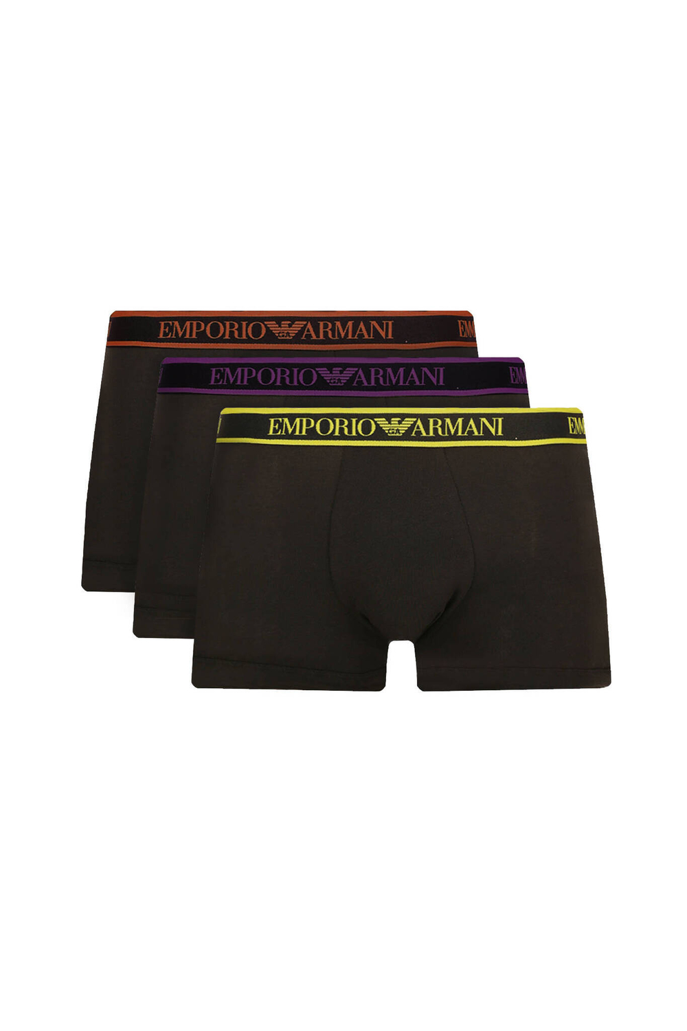 Трусики-боксеры 3шт. Emporio Armani - черный(111473 3F717)