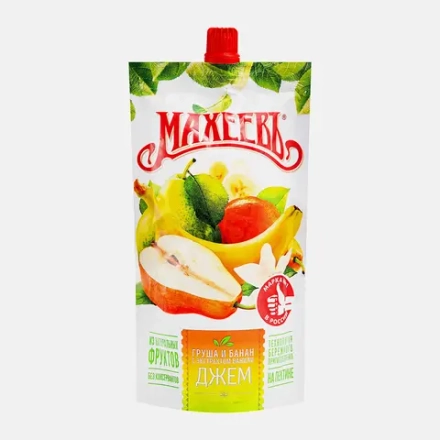 Джем Махеевъ Груша и банан с экстрактом ванили 300г