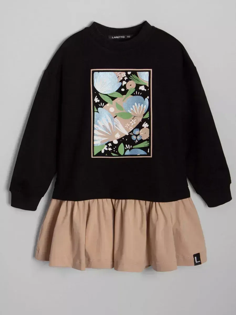 Платье толстовка с длинным рукавом