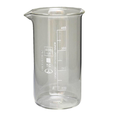 Стакан В-1-400 ТУ 9464-019-29508133-2015 с делением,ТС, МиниМед, уп.8 шт./кор.72 шт