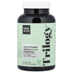 Vibrant Health, Trilogy ™, комплексная добавка 3 в 1 для ежедневного приема, веганский продукт, 60 капсул