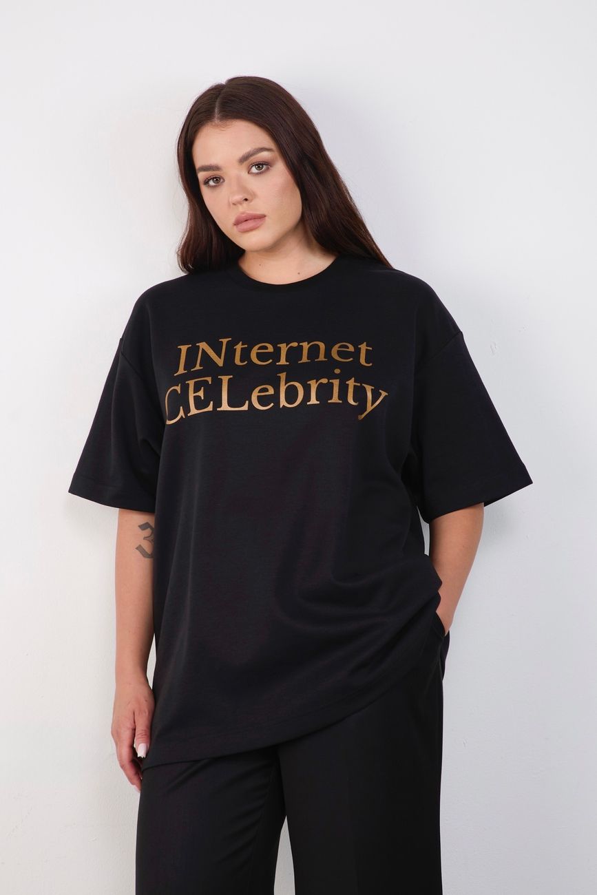 Футболка Internet Celebrity, черный
