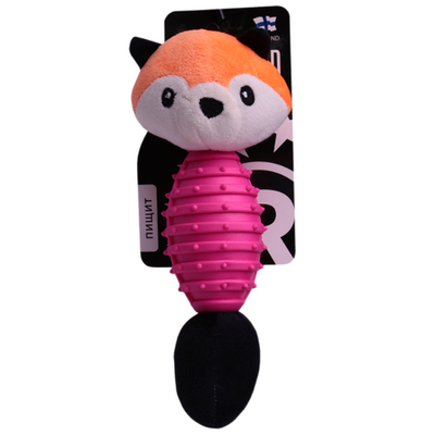 Игрушка для собак c tpr элементом lionpets лиса ut1027 22х12 см