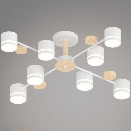 68730-0.3-08 GX53 WH+WOOD светильник потолочный