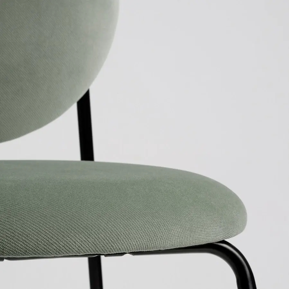Стул - IKEA MÅNHULT/MANHULT, 80х44х53 см,серо-зеленый/черный, ИКЕА