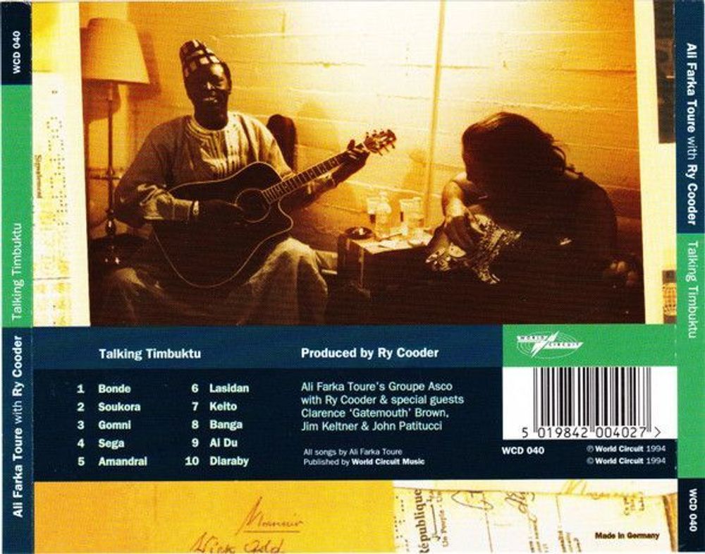 Ali Farka Toure & Ry Cooder: Talking Timbuktu (CD)