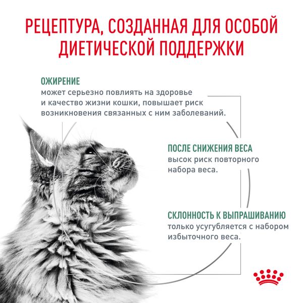 Пауч Royal Canin Satiety Weight Management для взрослых кошек, рекомендуемый для снижения веса
